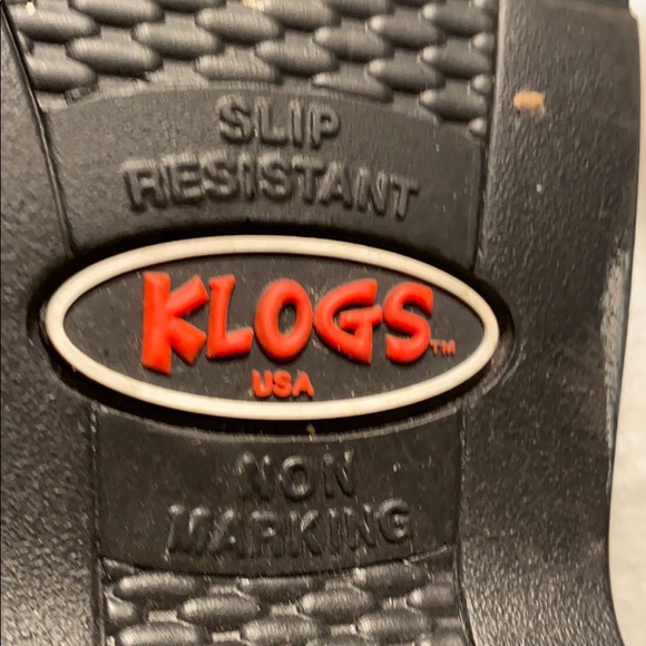Klogs open back Mary Jane wedge used